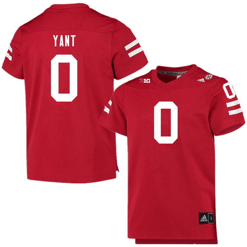 Men #0 Jaquez Yant Nebraska Cornhuskers College Football Jerseys Sale-Scarlet - Click Image to Close